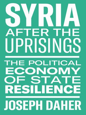 cover image of Syria After the Uprisings